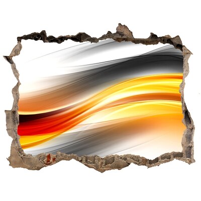 Fototapet un zid spart cu priveliște O descoperire a culorilor în beton