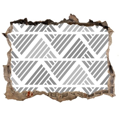 Fototapet un zid spart cu priveliște Geometrie în beton