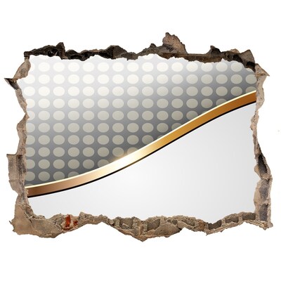 Fototapet un zid spart cu priveliște Perete de oglindă spart