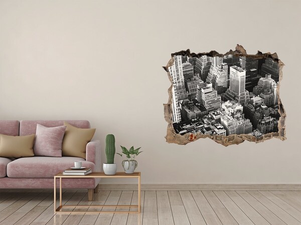 Fototapet 3D gaură în perete Vedere a junglei urbane