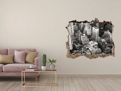 Fototapet 3D gaură în perete Vedere a junglei urbane