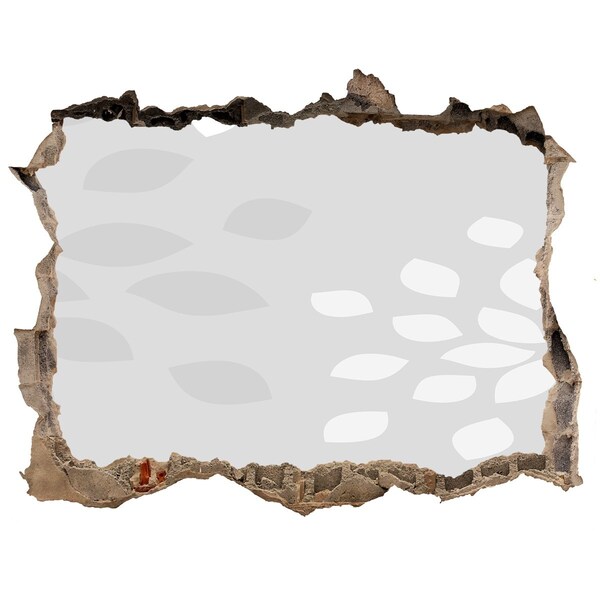 Fototapet un zid spart cu priveliște Un zid în ruine cu vedere la apă