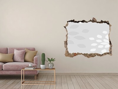 Fototapet un zid spart cu priveliște Un zid în ruine cu vedere la apă