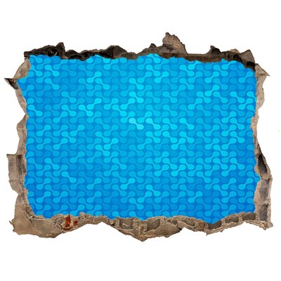 Fototapet 3D gaură în perete Reflexia apei