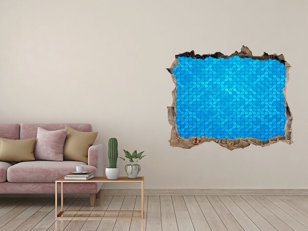 Fototapet 3D gaură în perete Reflexia apei