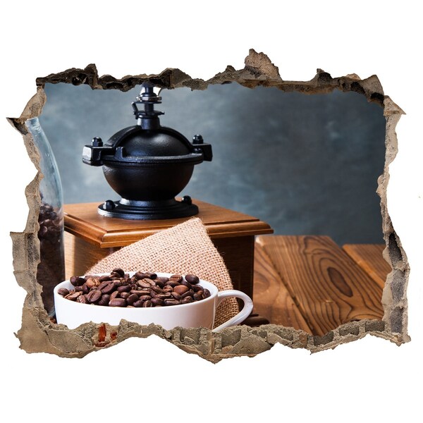 Fototapet un zid spart cu priveliște Cafea într-o cafenea de acasă