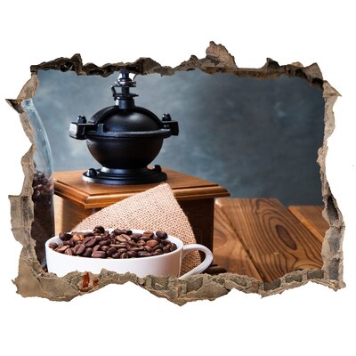 Fototapet un zid spart cu priveliște Cafea într-o cafenea de acasă