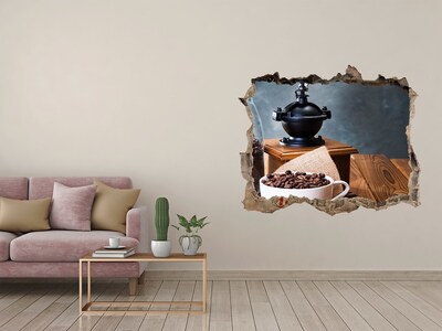 Fototapet un zid spart cu priveliște Cafea într-o cafenea de acasă