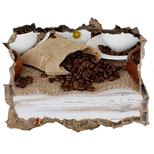 Fototapet un zid spart cu priveliște Cafea într-un cadru natural