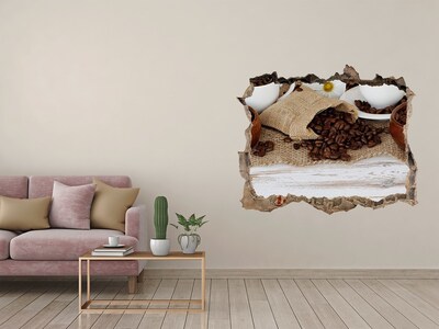 Fototapet un zid spart cu priveliște Cafea într-un cadru natural