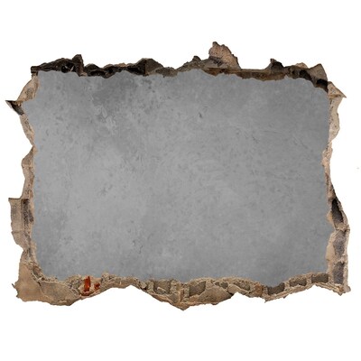 Autocolant 3D gaura cu priveliște Zid crăpat cu vedere spre beton