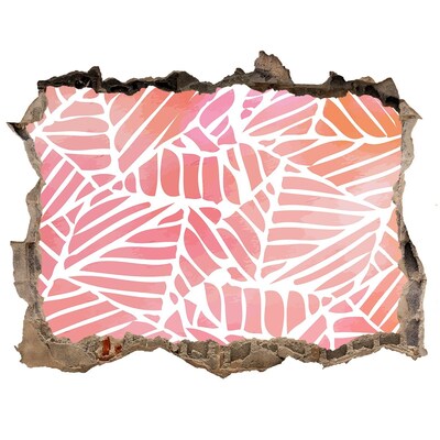 Autocolant autoadeziv gaură Model de frunze tropicale