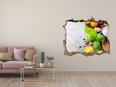 Autocolant un zid spart cu priveliște Inspirații de bucătărie din spatele peretelui