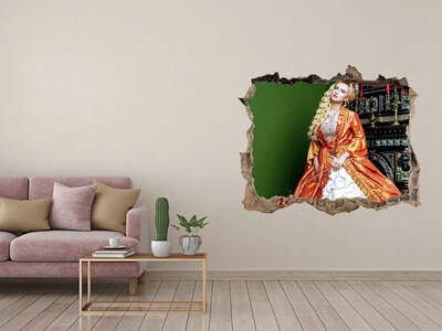 Autocolant de perete gaură 3D Un bal regal într-un interior istoric