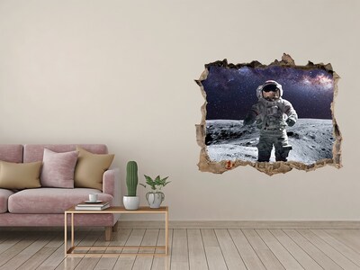 Autocolant gaură 3D Astronaut