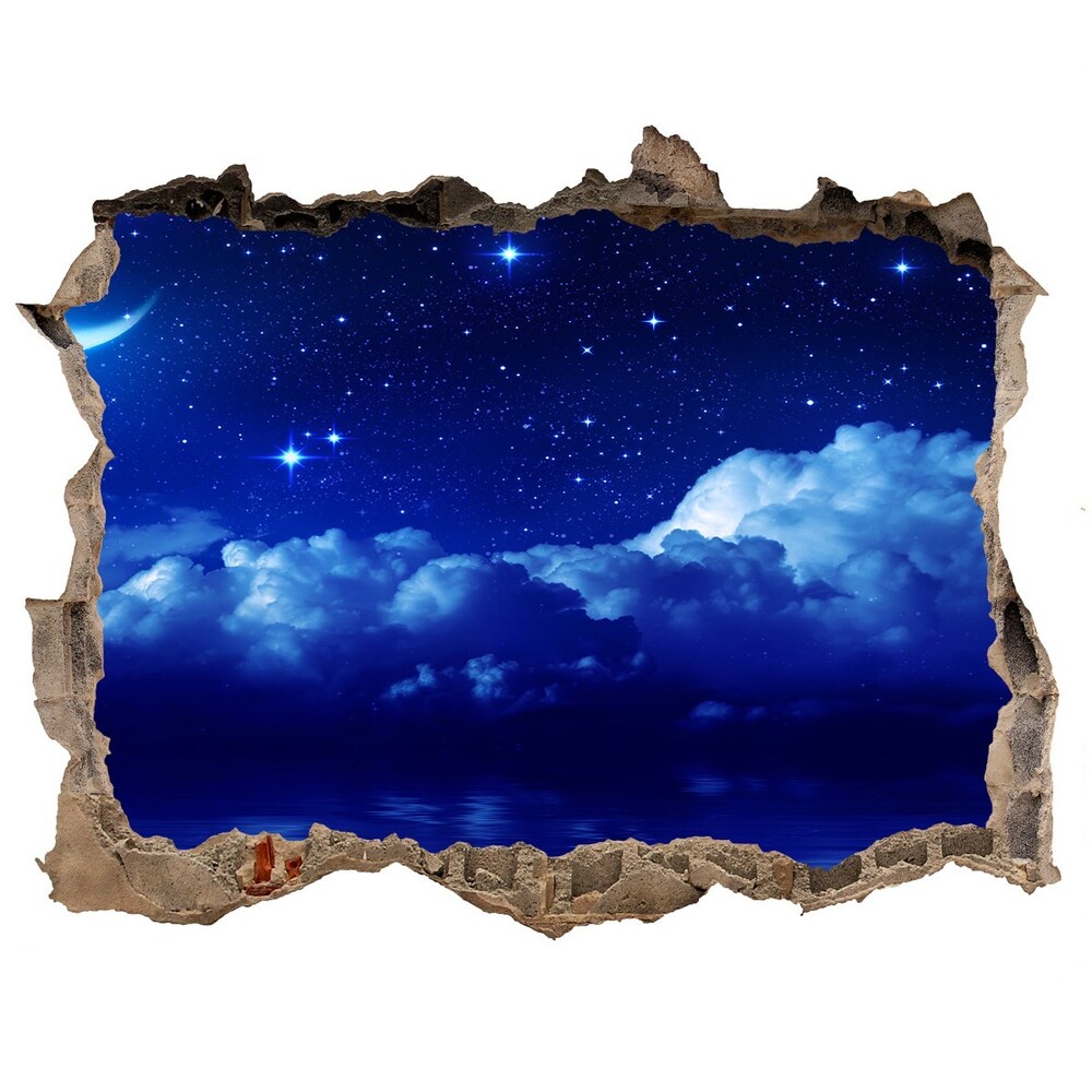 Autocolant 3D gaura cu priveliște Cerul de noapte