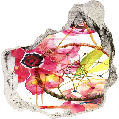 Autocolant autoadeziv gaură Visul florilor cu gaură în perete