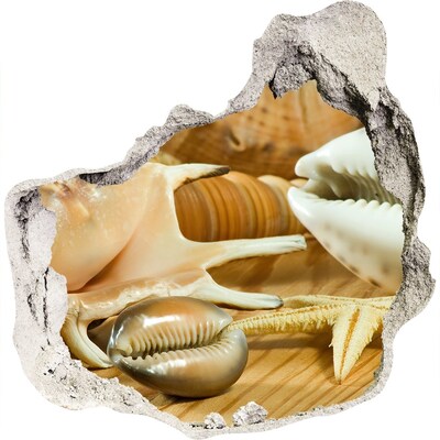 Autocolant de perete gaură 3D Comori marine