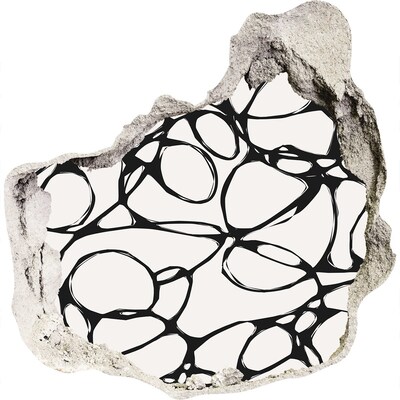 Autocolant un zid spart cu priveliște Modele abstracte pe perete