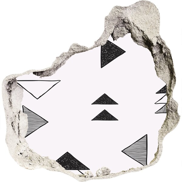 Autocolant 3D gaura cu priveliște Modele geometrice pe perete