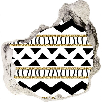 Autocolant gaură 3D Gaură stilizată în perete