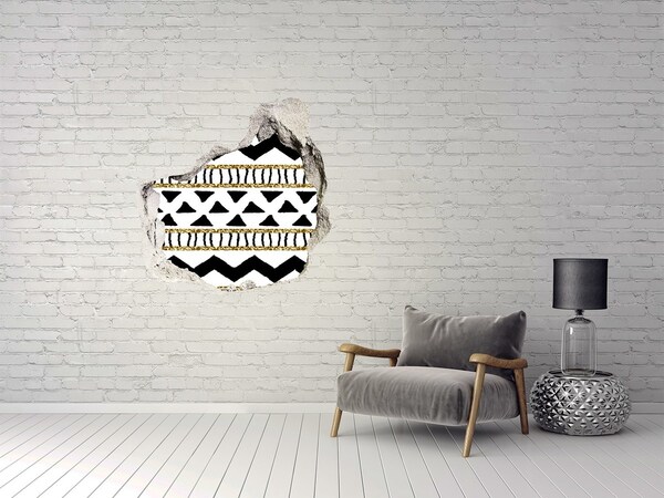 Autocolant gaură 3D Gaură stilizată în perete