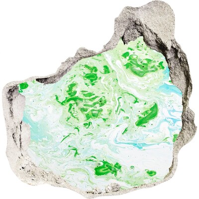 Fototapet 3D gaură în perete O oază verde într-o gaură din perete