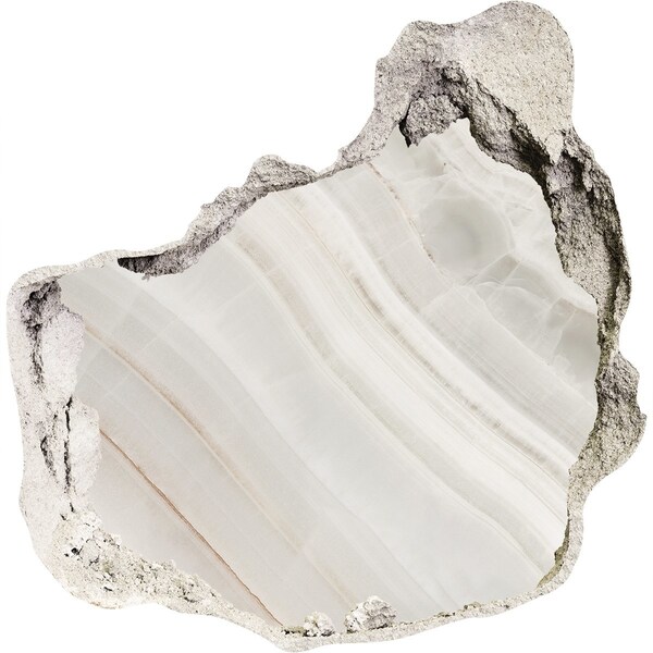 Autocolant de perete gaură 3D Crăpătură de piatră cu alabastru