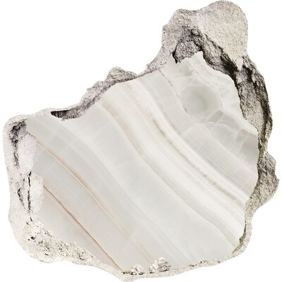 Autocolant de perete gaură 3D Crăpătură de piatră cu alabastru