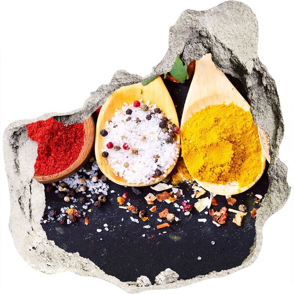 Autocolant gaură 3D Paradisul condimentelor