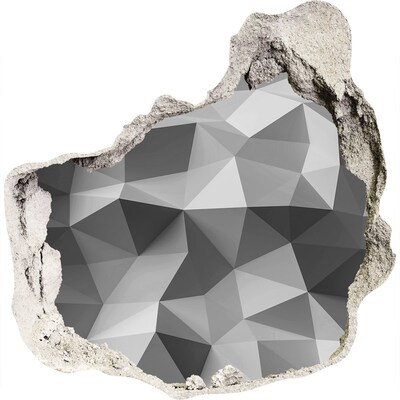 Autocolant de perete gaură 3D Gaură geometrică în perete