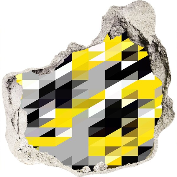 Autocolant 3D gaura cu priveliște Gaură abstractă în perete