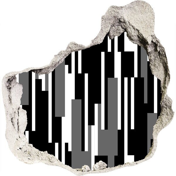 Autocolant 3D gaura cu priveliște Artă modernă pe perete