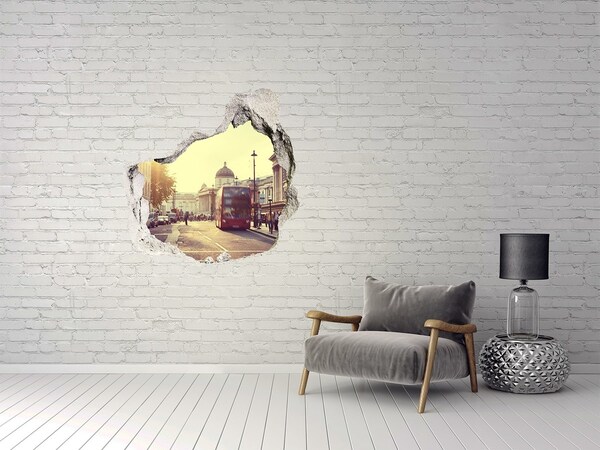 Autocolant autoadeziv gaură O stradă din Londra dimineața