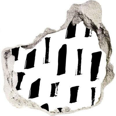 Autocolant 3D gaura cu priveliște Un zid în ruine care domină orașul