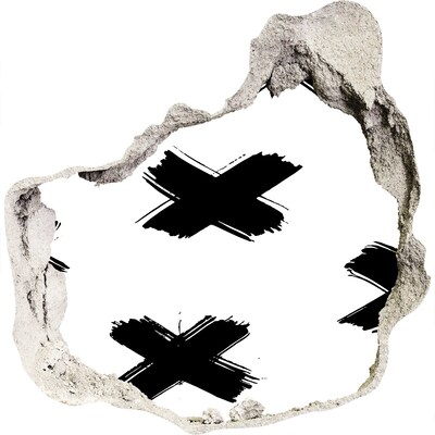 Autocolant de perete gaură 3D Gaură elegantă în perete