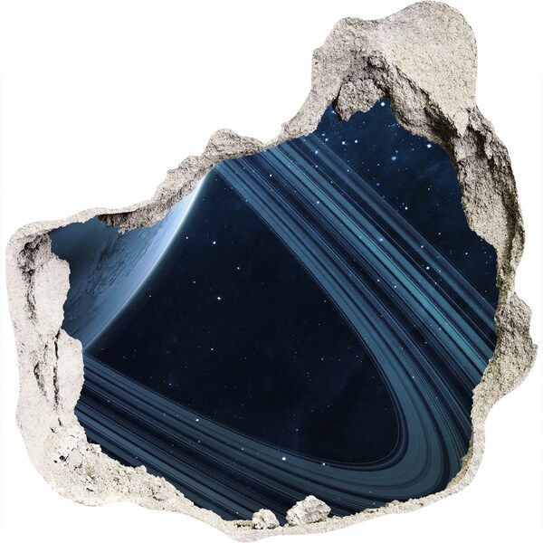 Autocolant 3D gaura cu priveliște Gaură spațială în perete