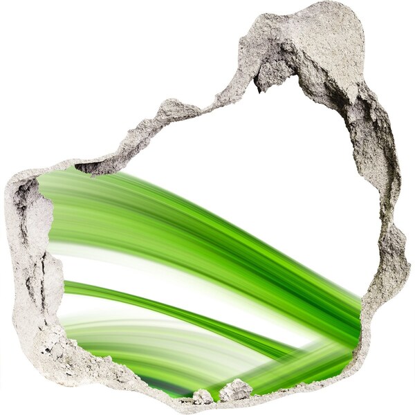 Fototapet 3D gaură în perete Pajiște verde printr-o gaură în perete