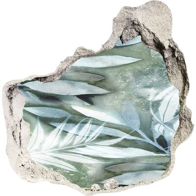 Fototapet 3D gaură în perete O oază verde într-o gaură din perete