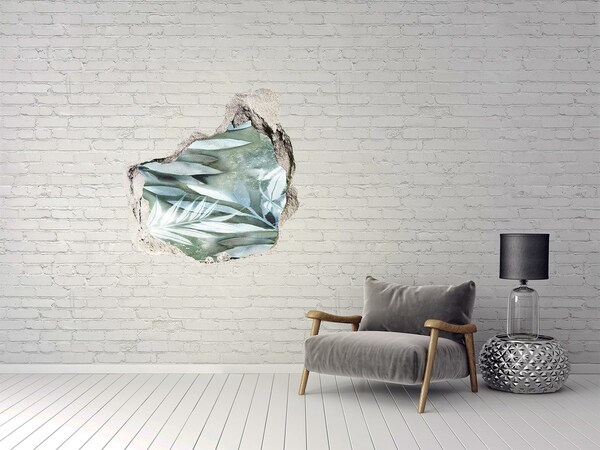 Fototapet 3D gaură în perete O oază verde într-o gaură din perete