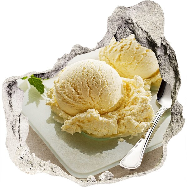 Autocolant un zid spart cu priveliște Paradisul de gheață