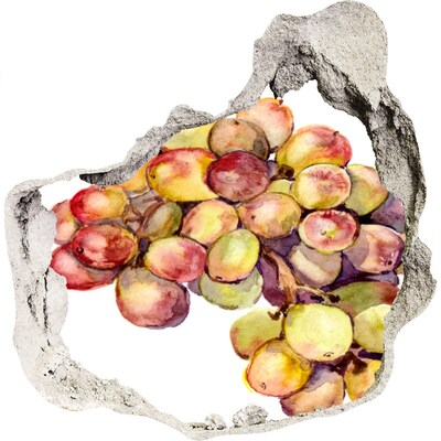 Autocolant autoadeziv gaură Fructe într-o gaură în perete