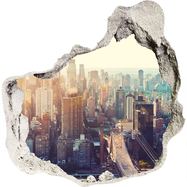 Autocolant gaură 3D Vedere din gaura din perete