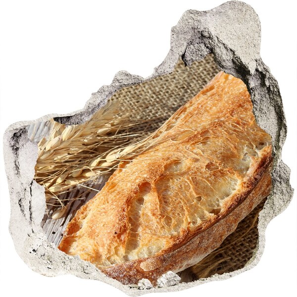 Autocolant autoadeziv gaură Pâine cu cereale în fundal