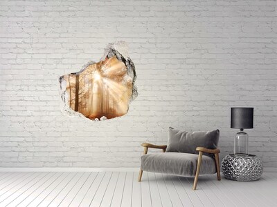 Autocolant un zid spart cu priveliște Pasul Pădurii Soarelui