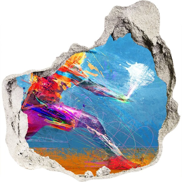 Autocolant autoadeziv gaură Imersiune în culori