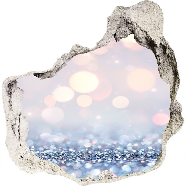 Autocolant gaură 3D Spațiul strălucitor din spatele găurii