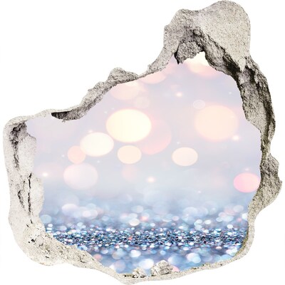 Autocolant gaură 3D Spațiul strălucitor din spatele găurii