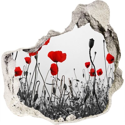 Autocolant autoadeziv gaură Flori în ruine