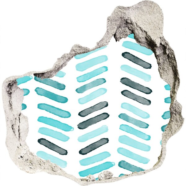 Autocolant 3D gaura cu priveliște Interior în stil modern